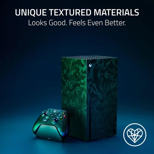 Vista 5 de Razer Vinyl Console Skin Xbox Series X - Full Wrap - Premium 3M Cast Vinyl - Scratch Resistant - Unique Designs & Finishes - Easy Application