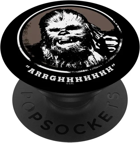 Vista 6 de Star Wars Chewbacca Arrghhhhhhh Catchphrase Retro Art PopSockets MagSafe PopGrip para iPhone