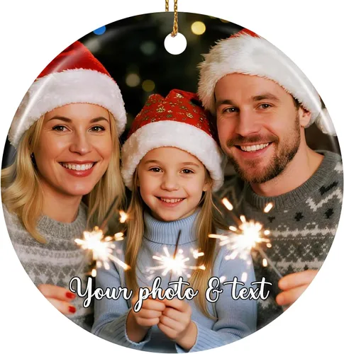 Vista 18 de Adornos de foto de perro personalizados, adornos personalizados con nombre y foto de cachorro de mascota para el árbol de Navidad, regalos