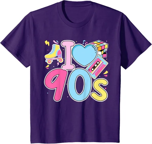 Vista 30 de I Love 90's Retro Style Nostalgia Vibe Funny 1990's Party T-Shirt Negro