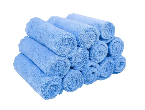 Vista 6 de Paños de microfibra para bebé de Kyapoo, paquete de 12 unidades, 12 x 12 pulgadas, coral, extra absorbentes y suaves para recién nacidos, bebés