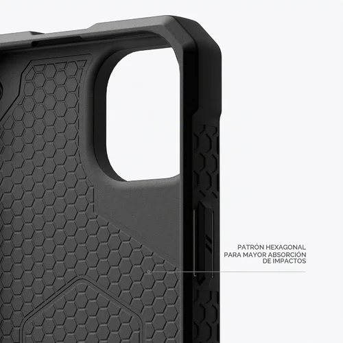 Vista 5 de URBAN ARMOR GEAR UAG - Funda compatible con iPhone 15 Plus de 6.7 pulgadas, Monarch Pro de fibra de carbono con imán integrado compatible con carga