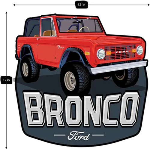 Vista 65 de Ford Logo Evolution - Letrero de metal vertical en relieve – Letrero vintage de Ford para garaje o cueva de hombre