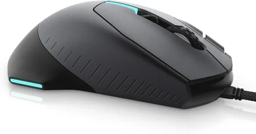 Vista 5 de Alienware Ratón para juegos 510M RGB AW510M sensor óptico de 16,000 DPI - Alienfx RGB - 10 botones - Rueda de desplazamiento ajustable - Botones