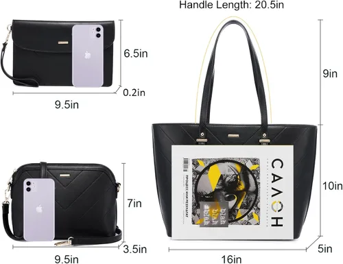 Vista 3 de Juego de 3bolsos de mano para mujer, bolso estilo boho tipo bandolera para llevar colgado del hombro