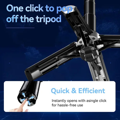 Vista 6 de Mini trípode magnético para selfie stick con control remoto inalámbrico, soporte de trípode portátil de 16.9 pulgadas para iPhone MagSafe Samsung