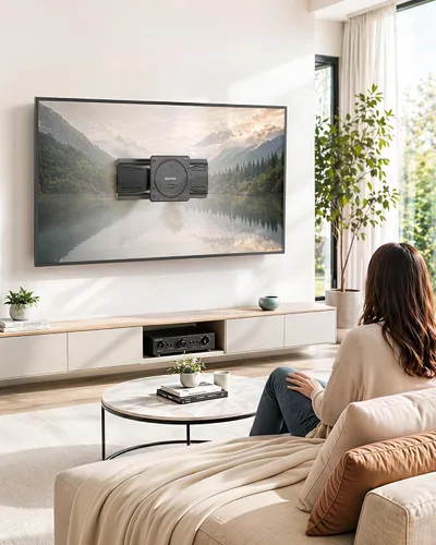 Vista 10 de monTEK 1.1" Ultra Slim Full Motion TV Wall Mount for 23-43 Inch TVs