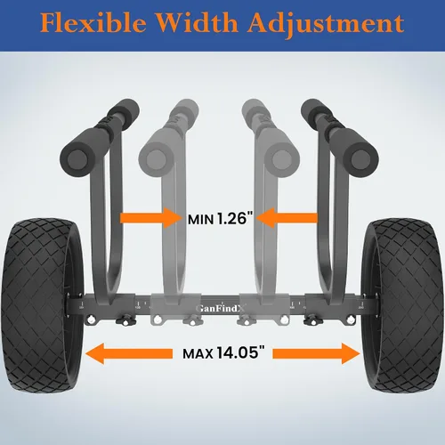Vista 14 de GanFindX Kayak Cart 300 lbs Heavy Duty Aluminum Dolly