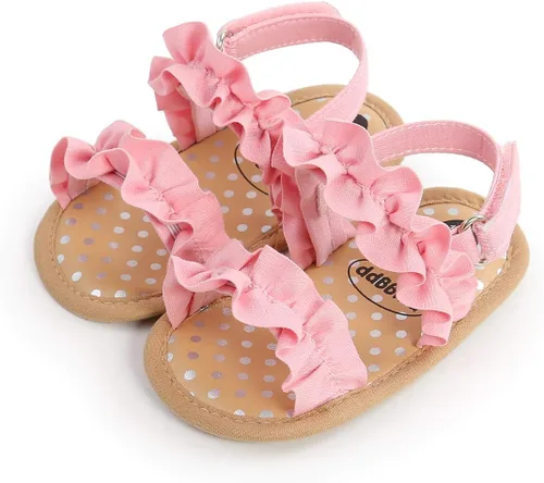 Vista 18 de Sandalias de verano para bebés, niñas y niños, unisex, antideslizantes, suela suave, transpirable, para primeros pasos, zapatos de playa al aire