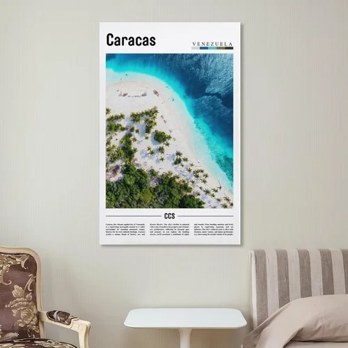 Vista 7 de ZejaL Caracas Venezuela - Póster de viaje de paisaje de América del Sur, estética de habitación, póster de lienzo para pared, dormitorio, oficina