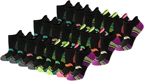 Vista 14 de Saucony Women's RunDry Performance Heel Tab Athletic Socks, Available in S-L (8, 16, 24 Pairs)