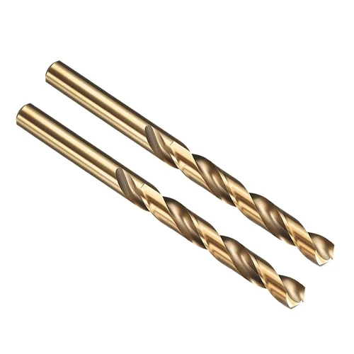 Vista 203 de PATIKIL Broca Jobber de 0.039 in, vástago recto M35 cobalto 5% acero de alta velocidad 135° acabado dorado para metal duro de acero inoxidable - 2
