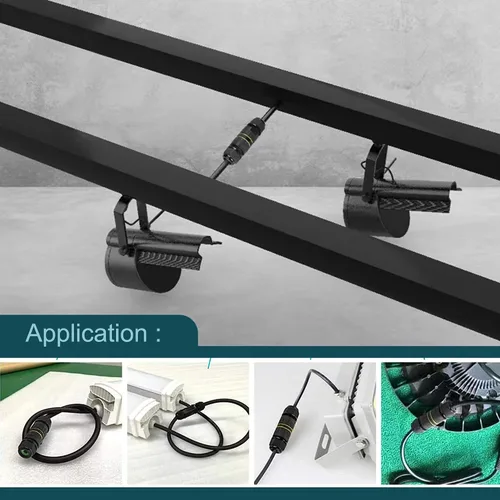 Vista 5 de Conectores de cable de alimentación impermeables ATB Future IP68, caja de conexiones para exteriores, ideal para cables de 2 o 3 pines de Ø4-8mm