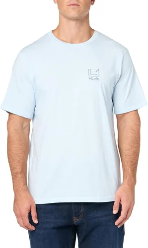 Vista 69 de HUK Mens Fishing Graphic Tee, Performance Short Sleeve, Quick-Dry Bass Bones - Búho nocturno
