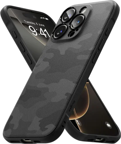 Vista 11 de Ringke Onyx - Funda para iPhone 15 Case, [Se Siente Bien en la Mano] resistente al aceite y a la suciedad, cubiertas individuales para lentes