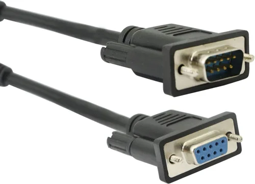 Vista 4 de DB9 RS232 a RJ45 Extensor DB9 9-Pin Serial Port Hembra y Macho a RJ45 2 cables