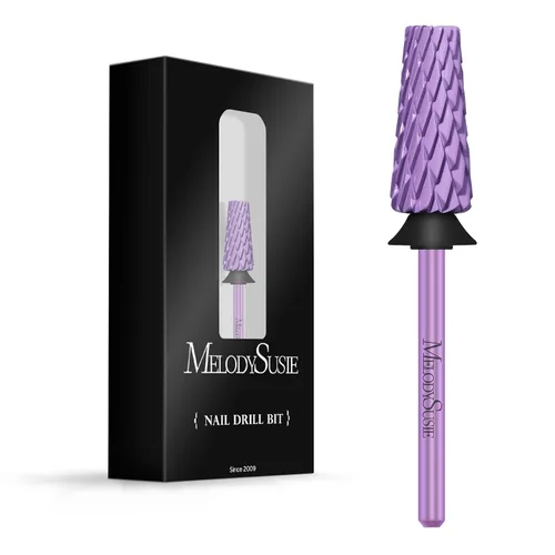 Vista 12 de MelodySusie Super Cut Edition Brocas para Uñas 5 en 1, Brocas Multifunción de Carburo de Tungsteno de 3/32'', Adecuadas para Manicura Pedicura