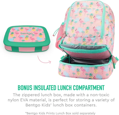 Vista 3 de Bentgo Kids Prints 2 en 1 Mochila y lonchera aislada