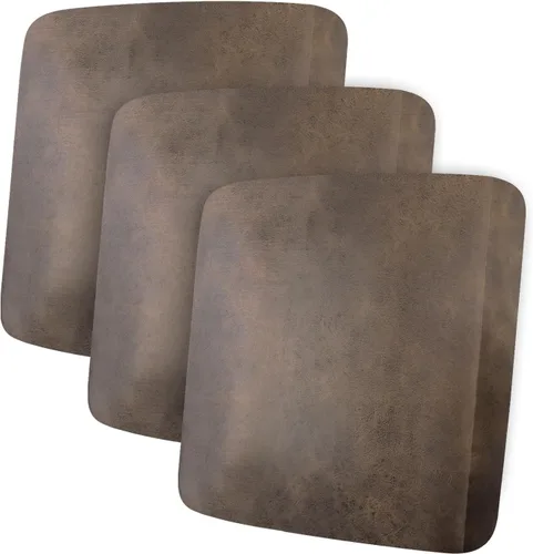 Vista 99 de ANARACHON Fundas de cojín de sofá con aspecto de cuero, juego de fundas de asiento de sofá, protector de muebles para sillón seccional, sofá biplaza
