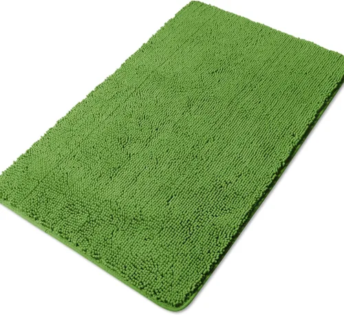 Vista 166 de Yeaban Alfombra de pasillo de baño de 24 x 72 pulgadas, antideslizante, alfombra de baño larga de felpilla gruesa, absorbente y lavable, alfombra