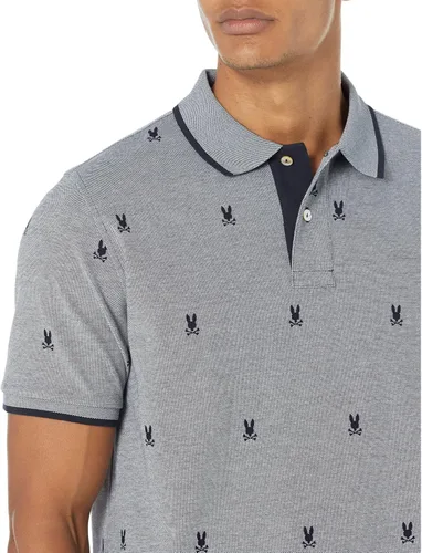 Vista 3 de Psycho Bunny Polo estampado Birdseye