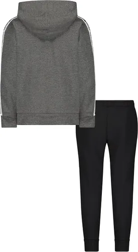 Vista 2 de PUMA Conjunto de sudadera con capucha y pantalón deportivo de forro polar para niños