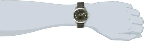 Vista 2 de Vestal - Reloj unisex de cuero negro