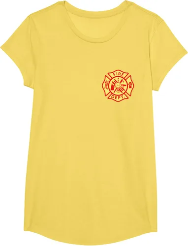 Vista 37 de Camiseta con logotipo de bomberos con símbolo de bombero, Negro