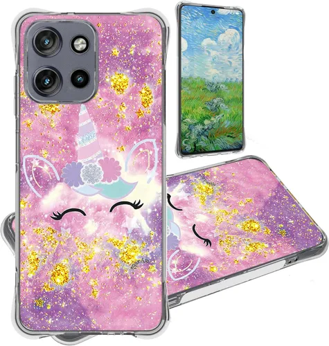 Vista 88 de jioeuinly JSF-DJS - Funda compatible con Nothing Phone 2a con protector de pantalla de vidrio templado, policarbonato duro + silicona suave, soporte
