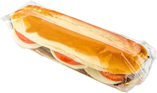 Vista 6 de Restaurantware -Envolturas de plástico para alimentos de 7 pulgadas, 100 hojas de plástico precortadas para alimentos - Alta claridad