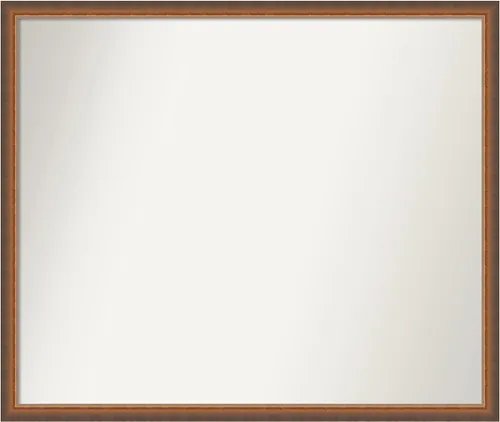 Vista 176 de Amanti Art Espejo de baño de bronce para sobre fregadero, 29 x 19 pulgadas, espejo rectangular de bronce antiguo, marco de madera tradicional