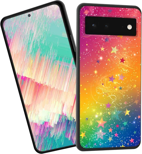 Vista 17 de Funda delgada para Google Pixel 4 XL, funda delgada de silicona de TPU suave a prueba de golpes para Google Pixel 4 XL, gato negro luna estrellada