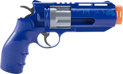 Vista 3 de Rekt Jury - Pistola Lanzadora de Dardos de Espuma Revolver, color azul (paquete de 3)