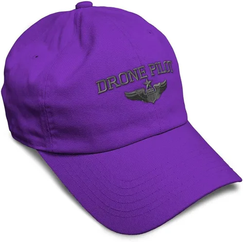 Vista 48 de Gorra de béisbol suave, dron, piloto, gris, bordado, insignias, ovnis, algodón, para papá veterano, sombreros para hombres y mujeres Aqua Design Only
