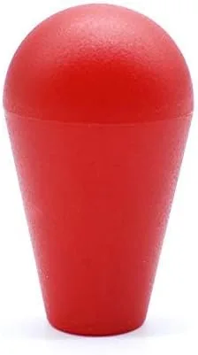 Vista 4 de Arcity HY-PJ092-1 - 2 piezas de joystick de arcade, ovalada, con mango superior, estilo americano, negro y rojo, para Zippy SANWA SEIMITSU