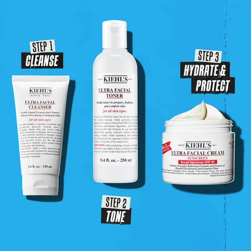 Vista 7 de Kiehl's Crema Ultra Facial con SPF 30, Hidratante Facial Ligero Diario para Todos los Tipos de Piel, Hidratación 24 Horas, Protección UV Contra