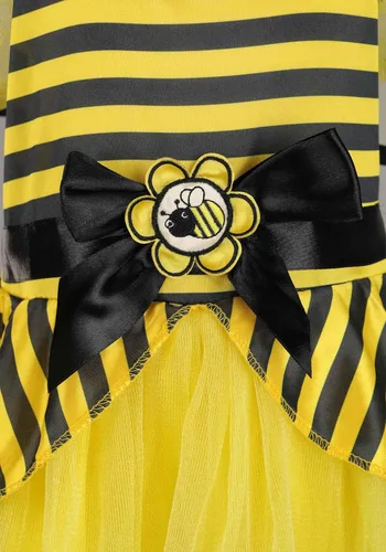 Vista 2 de Disfraz de abeja para bebés con vestido, alas y diadema