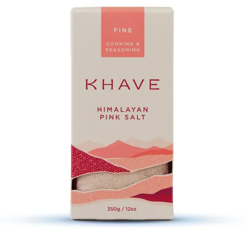 Vista 10 de KHĀVE - Sal del Himalaya rosa pura natural – Sal de grano grueso de 12 onzas de grado más alto para cocinar, condimentar, frotar en seco para fumar