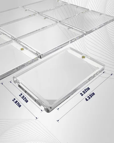 Vista 7 de Lzerking Paquete de 24 tarjetas de acrílico 35PT One Touch para comercio, béisbol, tarjetas deportivas
