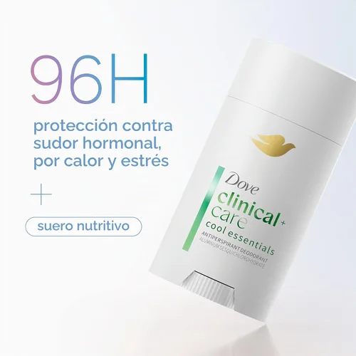 Vista 3 de Dove Clinical + Care Cool Essentials - Barra antitranspirante, 2.6 onzas