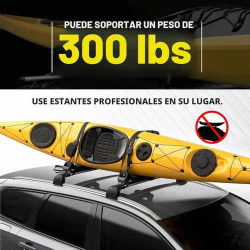Vista 5 de Barras transversales de techo resistentes de 300 libras compatibles con Nissan Rogue 2014-2020 con rieles laterales, barras transversales