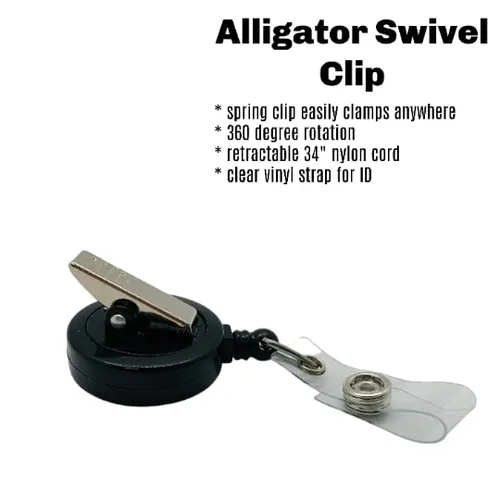 Vista 2 de One In a Melon Badge Reel, Retractable Watermelon ID Holder, Summer Name Tag Clip (swivel clip)