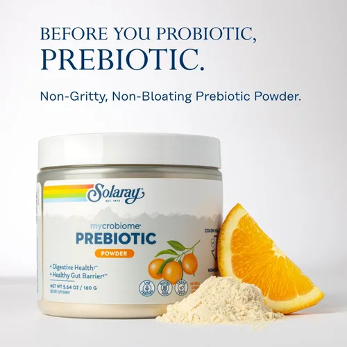 Vista 3 de SOLARAY Mycrobiome - Polvo prebiótico para mujeres y hombres, suplementos nutricionales digestivos para la salud del colon y el intestino, fórmula
