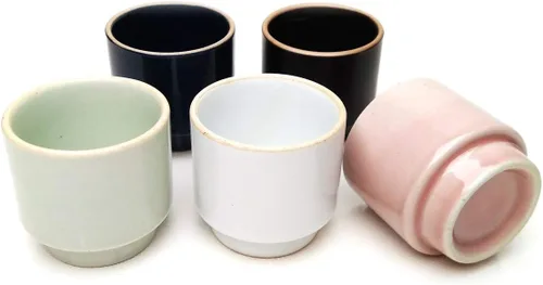 Vista 10 de LENITH ] Juego de vasos de chupito coreanos Soju, 1.7 onzas, vidrio transparente con carácter, vidrio en forma de corazón para whisky, tequila