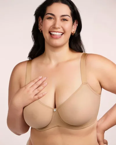 Vista 3 de HSIA Minimizer Bras for Women Full Coverage, Plus Size T-Shirt Bra Unlined Bra with Underwire