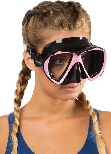 Vista 4 de Cressi Adult Snorkeling Kit: Mask + Snorkel, Dual Lens Mask Made of Soft Silicone: Perfect Seal Ranger & Tao