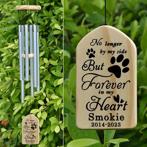 Vista 15 de Jocidea - Campanillas de viento personalizadas para gatos en memoria de gato, regalo por pérdida de gato, regalo de condolencia de mascota, regalo