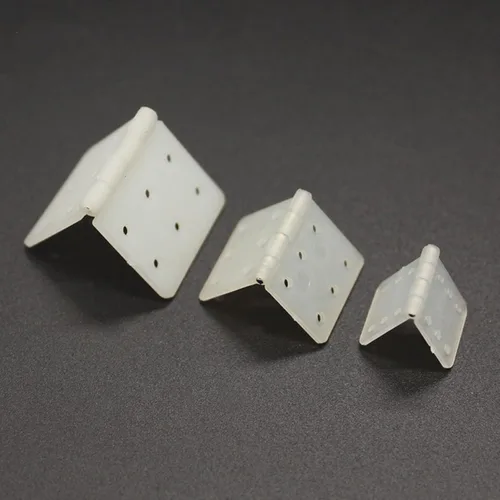 Vista 4 de skrnrhrery Bisagras de nailon, 3 tamaños disponibles, adecuadas para modelos de avión a control remoto, piezas de avión de ala fija, modelo de avión