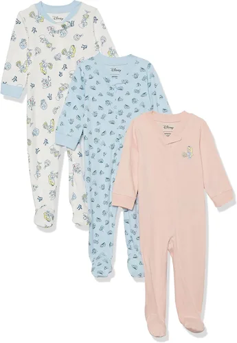 Vista 26 de Amazon Essentials Disney Marvel Star Wars - Pijama unisex de algodón con pies para bebés y niños pequeños, paquete múltiple