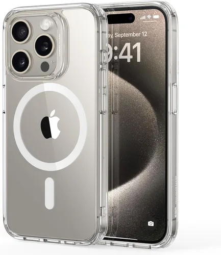 Vista 17 de ESR Funda para iPhone 14 Pro, compatible con MagSafe, protección de grado militar a prueba de golpes, resistente al amarillamiento, funda magnética